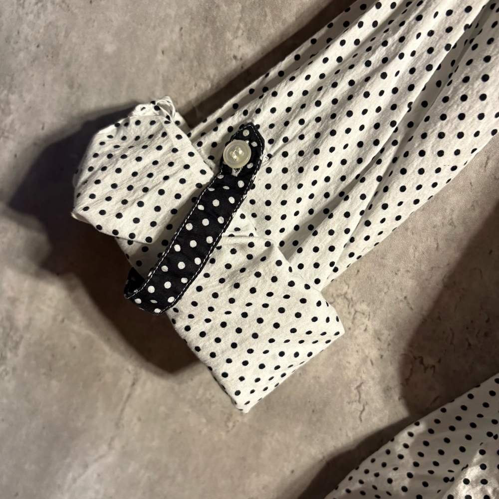 Chico's White and Black Button Down Shirt - Picture 5 of 9